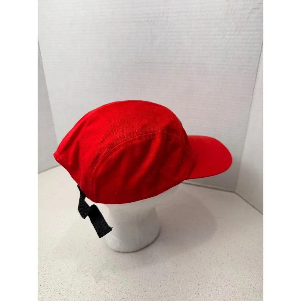 Bench Red Cat Face 5 Panel Hat Adjustable Strapback Embroidered Whiskers‎ Eyes